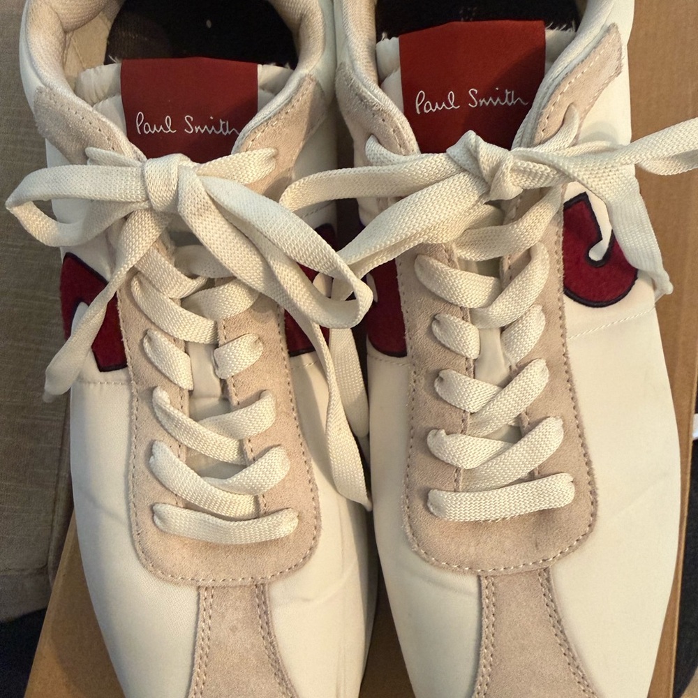 Paul Smith Red and White Sneakers - Picture 2 of 7